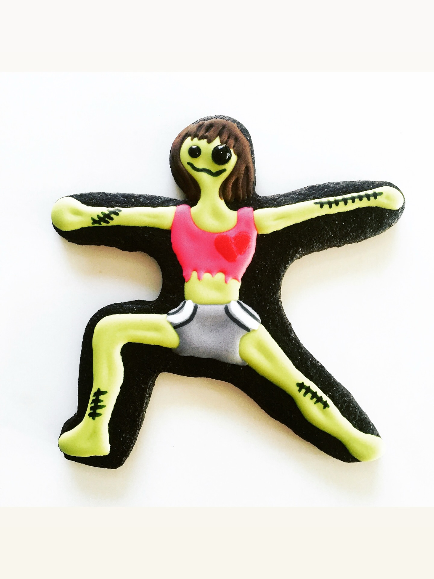 What type of warrior are you? #warrior2 #warrior2pose #halloweencookies🎃👻 #halloweencookie #yogacookie